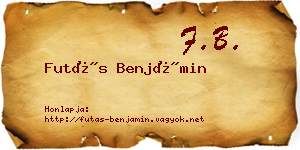 Futás Benjámin névjegykártya