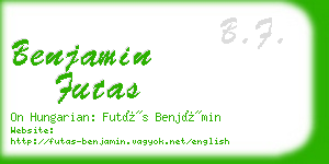 benjamin futas business card